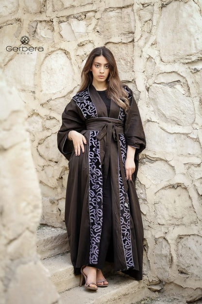 Embroidered Linen Kaftan