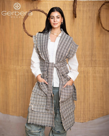 Chic Tweed Vest