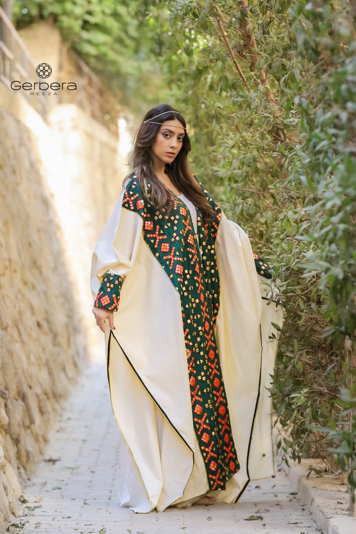 Embroidered Linen Kaftan