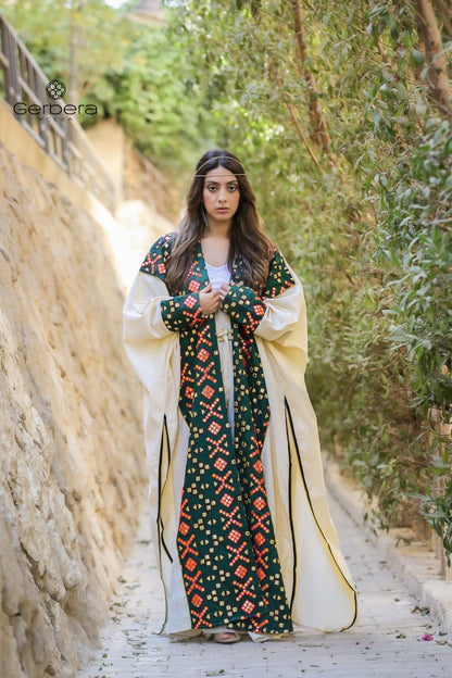 Embroidered Linen Kaftan