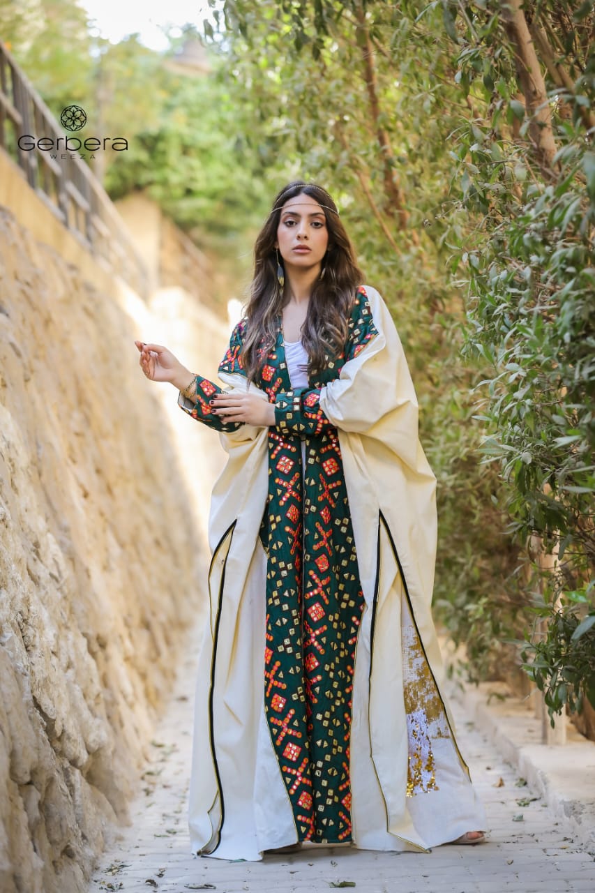 Embroidered Linen Kaftan