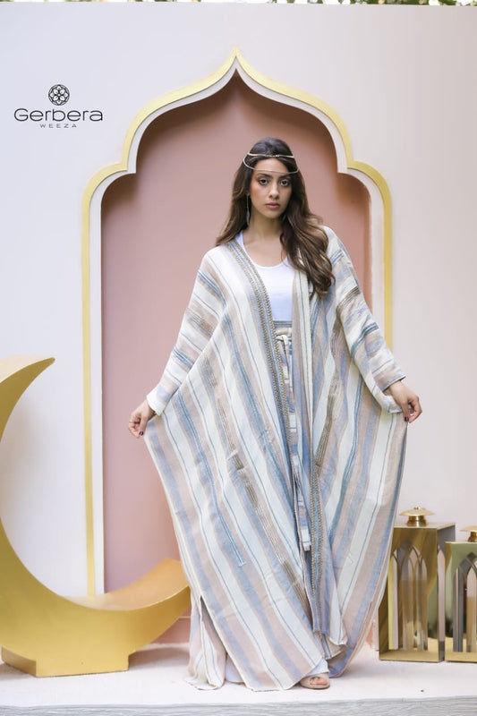 Embroidered Linen Kaftan